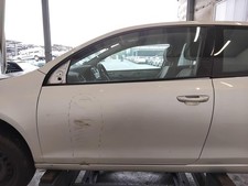VW Golf 6 Tür links Fahrertür LA7W reflexsilber 3-Türer beschädigt BJ2009
