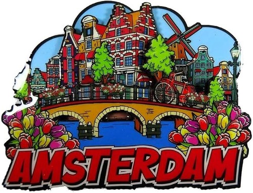 Magnet amsterdam x 1 cm - amsterdam, 10