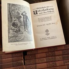 Bibliothek der Unterhaltung und des Wissens, 1905, 12 Bände, Guter Zustand