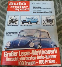 AMS 10/1977 VW Käfer Cabrio, Monteverdi Safari, Chevrolet Caprice Classic Estate