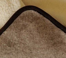 Echt Merino Wolldecke Tagesdecke Decke Bettüberwurf Schurwolle Echthaar