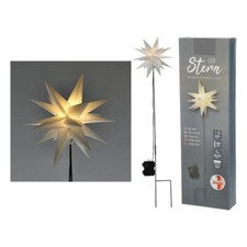 LED Weihnachts Stern - weiß /