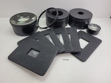 Konvolut Projektor Zubehör? Große Linsen Rahmen Dias Massiv Optik Antik #2511023