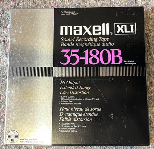 Maxell xli 180 - 35-180, tonband