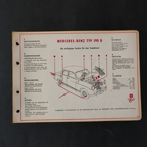 Mercedes schmierplan typ - schmierplan, 190