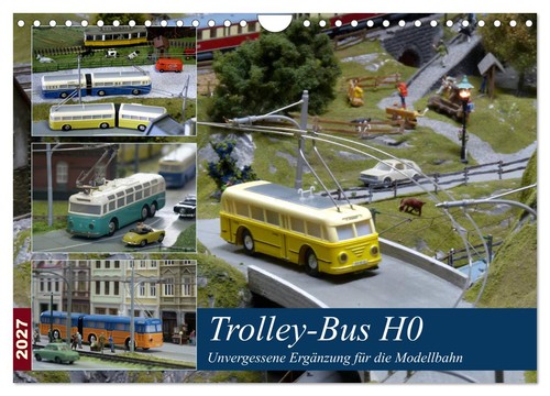 Trolley bus wandkalender - trolley-bus, h0