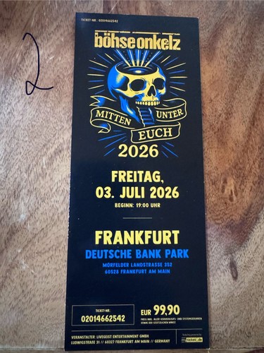 Böhse onkelz tickets - böhse,