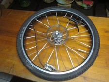 26" Aluminium Laufrad Vorderrad 559x18, 180er hydr.Scheibenbremse Schnellspanner