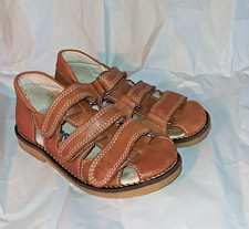 Danefae Sandalen, Wikinger,  braun, Klettverschlüße, Leder, Gr.: 30