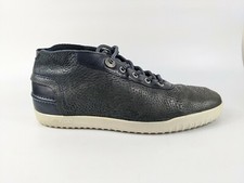 Vico Navy Leather Trainers Uk
