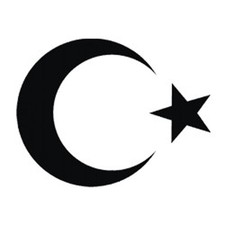 2x Auto Aufkleber Türkei Halbm. "TÜRKIYE" 11cm Vinyl Sticker konturg. Decal