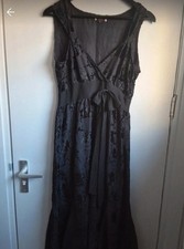 Gothic Kleid XL fällt Wie L