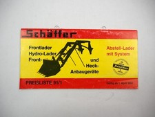 Original Preisliste 91/1