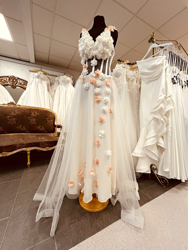 Brautkleid neu d blumen - 3-d,