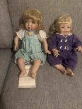 Porzellan Puppe Original Kleid