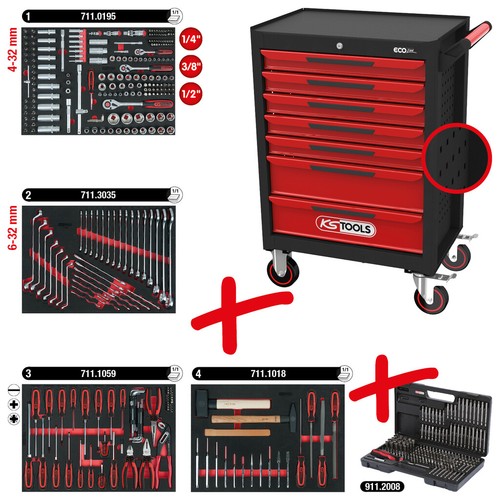 Tools ecoline schwarz rot - ecoline, schwarz/rot