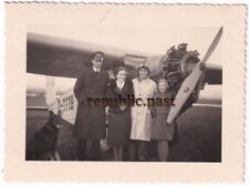 Foto Piloten Menschen vor Flugzeug Messerschmidt BFW M.18a "Thüringen" 1932 (A1)