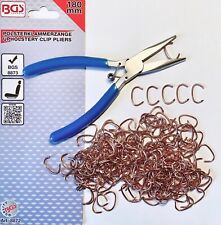 Polsterklammerzange 300 Polsterklammern Spezialzange Polsterzange Klammer Sitze