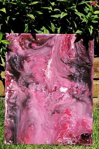 Acrylbild abstrakte kunst - abstrakte,
