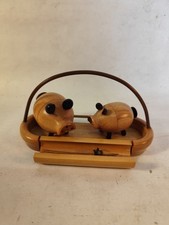 DDR Holz Schwein Salzstreuer