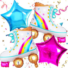 4 Foil Ballons 80er 90er Party