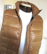 Damen Daunen-Steppweste- Gr. 38- mittelbraun- superleicht- neuwertig