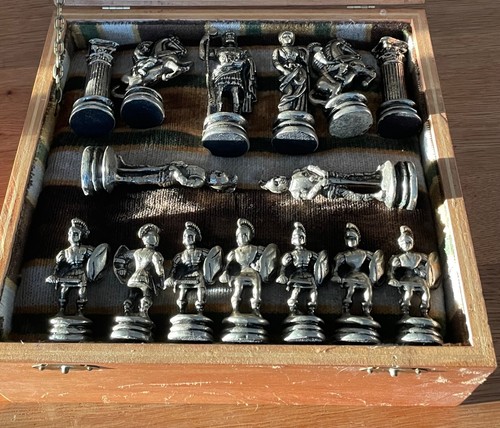 Edle schachfiguren metall - schachfiguren,