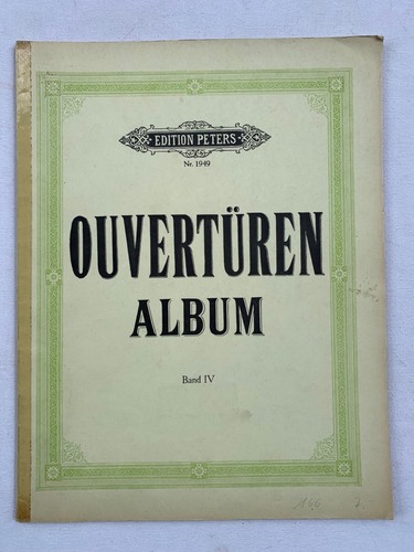 Noten ouvertüren album - .,