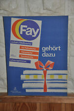 Altes Reklameschild DDR,Fay