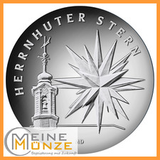 25 Euro Münze HERRNHUTER STERN Serie Weihnachten 2022 Deutschland mit Kapsel