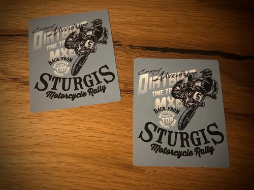 Dirtbike aufkleber vintage - 2x,
