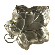 alte WMF Efeu Blatt Schale Metall Silver Plate Vintage Wein Laub Ikora 30er-50er