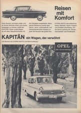 Opel Kapitän P 2,6 - Reklame Werbeanzeige Original-Werbung 1962