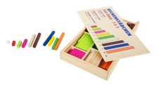 Bunte Holzlineale Original Methode Cuisenaire-Gattipo 300 Stück
