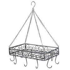 Eisen Topfhänger grau