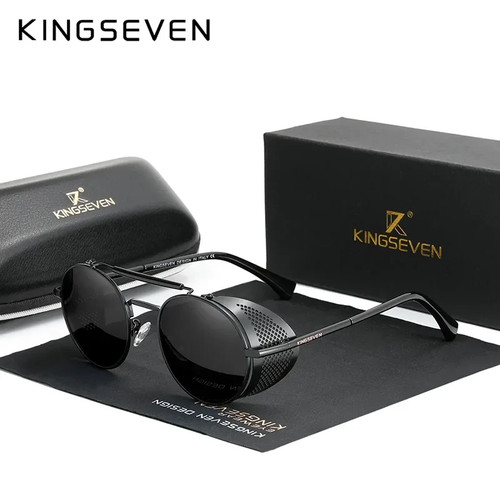 Runde steampunk sonnenbrille - runde,