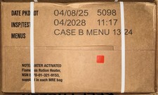 US Army MRE Case B - Isnpect