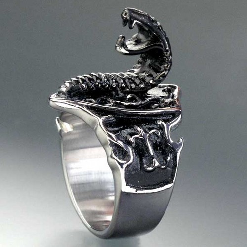 Edelstahl ring schlange - edelstahl-,