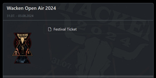 Wacken 2024 ticket - wacken, 31.07.