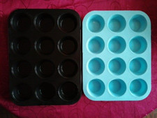 2 Muffin Backformen 12er Cupcake Muffinförmchen Form Backblech