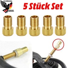 5x Fahrrad Ventil Adapter Ventiladapter von SV DV BV auf KFZ Autoventil AV Pumpe
