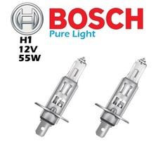 2x BOSCH H1 Pure Light 12v 55w