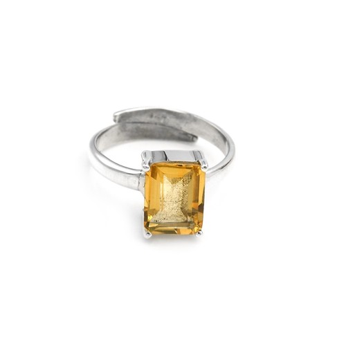 Echt citrin ring sterling - citrin,