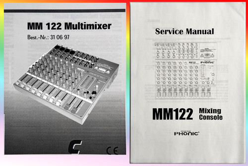 Phonic mm122 mischpult mixer - mm122,