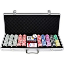 Pokerkoffer 500 chips - pokerkoffer, texas