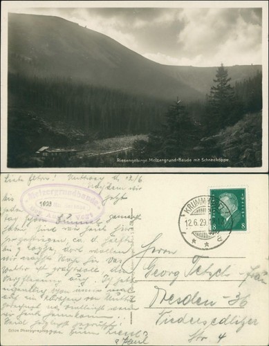Postcard krummhübel karpacz - postcard,
