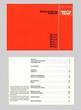 DEUTZ DX 4.30 4.50 4.70  DX 6.05 6.10 6.30 6.50 Betriebsanleitung Original 1983