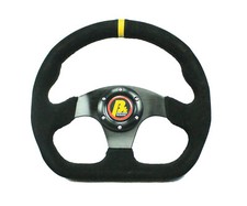 Motorsport Rally Lenkrad 320mm ungeschüsselt abgeflacht - Wildleder 