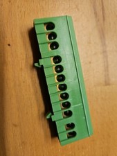 REV Verteilerklemme - Reihenklemme für Hutschiene 12-fach, max. 16 mm², grün