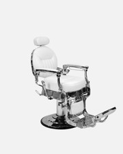 Herren Friseurstuhl Barber Barbier Stuhl Barbershop John Barber & Sons FLY WHITE